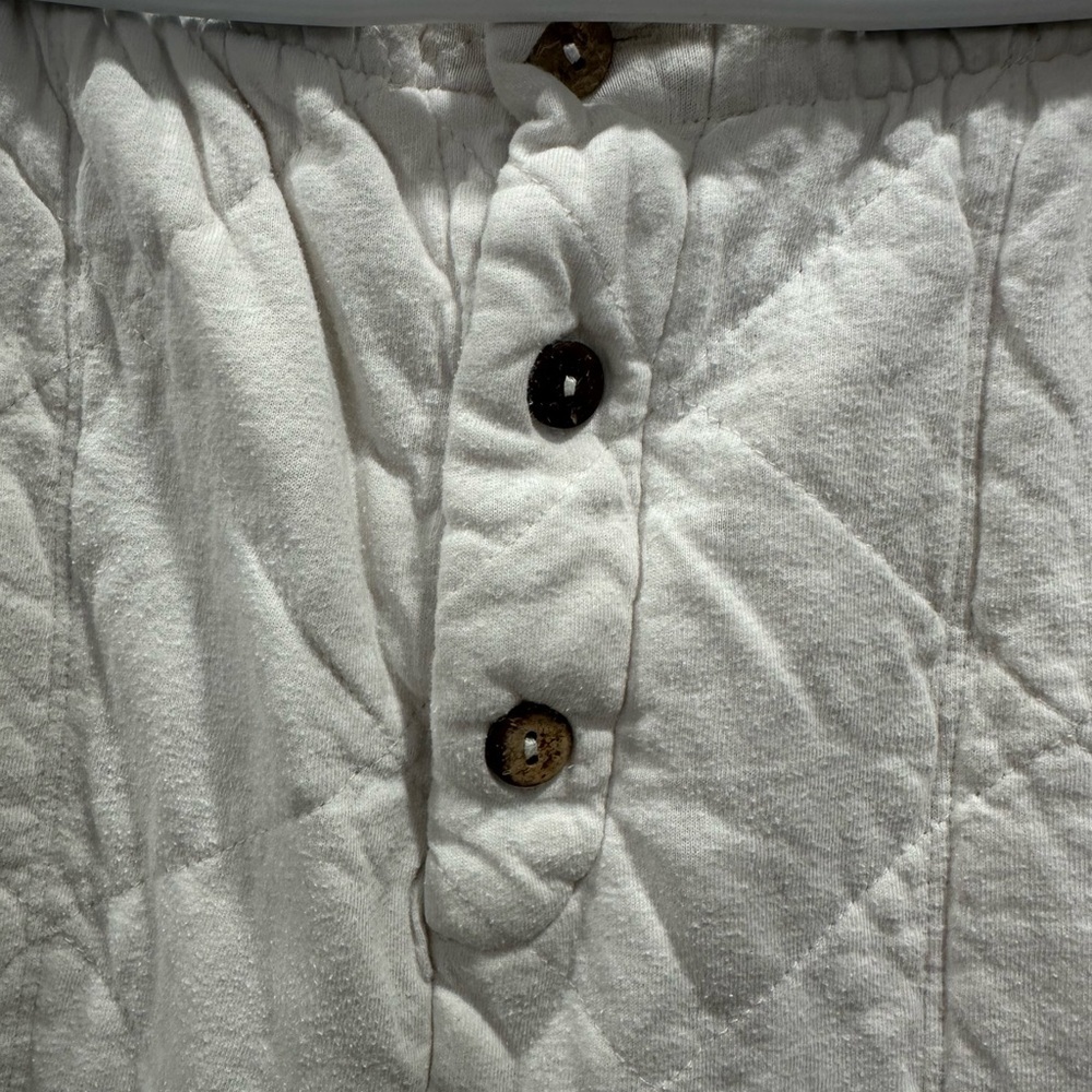 Women’s free people Intimately cream quilted jogger sweats size small GUC - Picture 2 of 7
